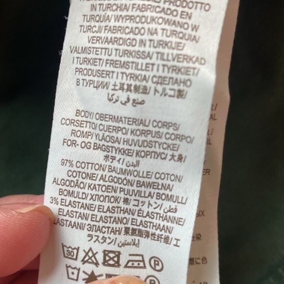 Boden Shirt 8 green Smocked Corduroy High Neck Ruffle Button Up Shirt - Picture 3 of 4